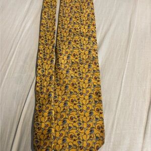 Yellow Patterned Men's Tie